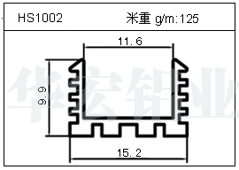 LED铝型材HS1002