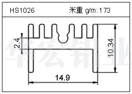 桥架铝型材HS1026