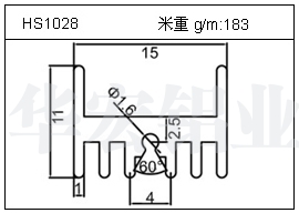 桥架铝型材HS1028