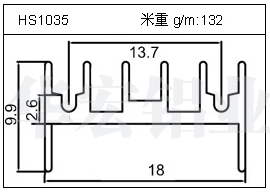 工业铝型材HS1035