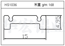 桥架铝型材HS1036