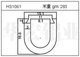 工业铝型材HS1061