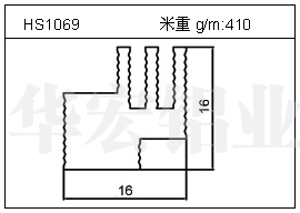 散热器铝型材HS1069