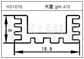 散热器铝型材HS1076