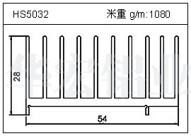 冷拔管铝型材HS5032