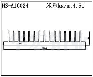 型材散热器HS-A16024