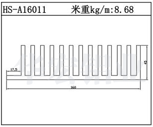 型材散热器HS-A16011