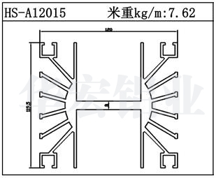 路灯散热器HS-A12015