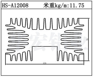 路灯散热器HS-A12008