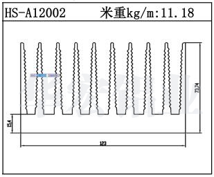 路灯散热器HS-A12002