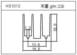 LED铝型材HS1012