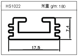 桥架铝型材HS1022