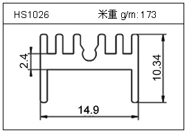 桥架铝型材HS1026