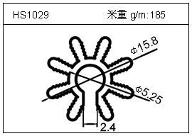 桥架铝型材HS1029