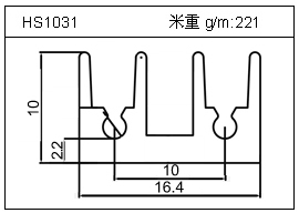 桥架铝型材HS1031