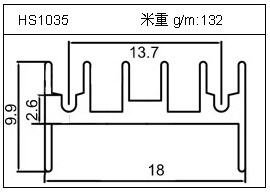 工业铝型材HS1035