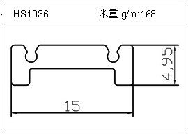 桥架铝型材HS1036