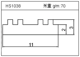 桥架铝型材HS1038