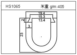 散热器铝型材HS1065