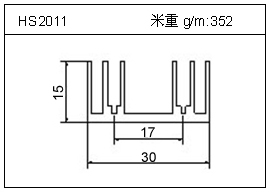 散热器铝型材HS2011