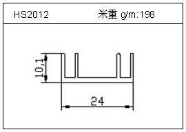 散热器铝型材HS2012