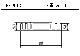 散热器铝型材HS2013