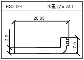 电焊机铝型材HS2039