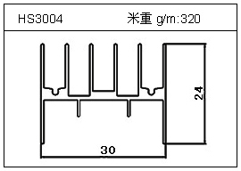 电焊机铝型材HS3004