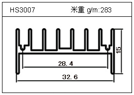 门窗铝型材HS3007