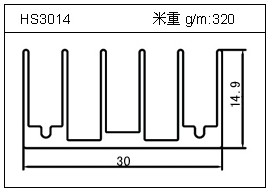 门窗铝型材HS3014