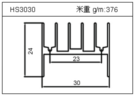 门窗铝型材HS3030