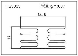 门窗铝型材HS3033