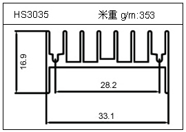 门窗铝型材HS3035