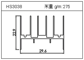 门窗铝型材HS3038