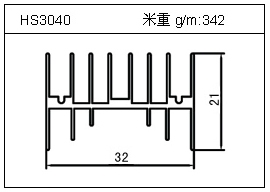 门窗铝型材HS3040