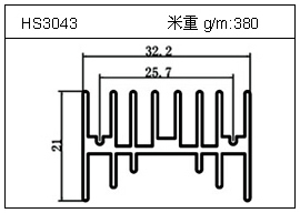 门窗铝型材HS3043