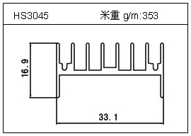 门窗铝型材HS3045