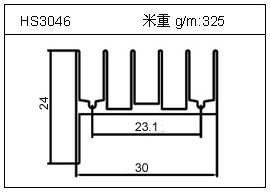 门窗铝型材HS3046