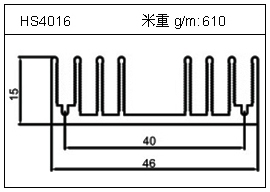 高密齿铝型材HS4016