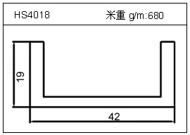 高密齿铝型材HS4018