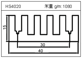 高密齿铝型材HS4020