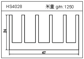 高密齿铝型材HS4028