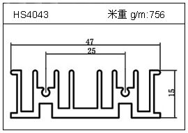 铲片铝型材HS4043