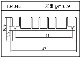 铲片铝型材HS4046