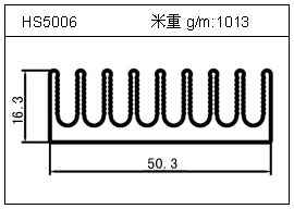 铲片铝型材HS5006