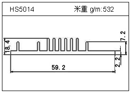 铲片铝型材HS5014