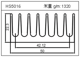 冷拔管铝型材HS5016