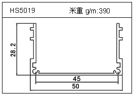 冷拔管铝型材HS5019