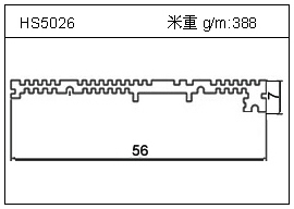 冷拔管铝型材HS5026