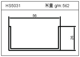 冷拔管铝型材HS5031